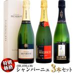 【新春スペシャル特別価格】シャンパーニュ 飲み比べ 3本セット (HE,HM,CH)