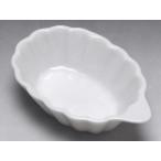 【Ｂ級品】白磁手付き楕円小鉢　[普段使いの食器]