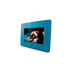 ショッピングデジタルフォトフレーム ZOX(ゾックス) デジタルフォトフレーム DS-DA70N108CY(シアン) 7インチ液晶スチールフレーム 2GB内蔵の多機能モデル