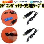 ラジコン バッテリー USB充電ケーブル 2個セット 3.7V 充電池 充電コード おもちゃ ラジコン USB 充電 ケーブル 予備 替え 接続 スペア ラジコンカー RCカー