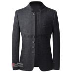 . покупка жакет мужской бизнес 40 плата 50 плата блейзер джентльмен одежда тонкий воротник-стойка коричневый ina способ формальный party свадьба 