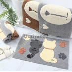 玄関マット 室内 屋内 洗える 抗菌 防臭 かわいい 猫柄 北欧 バスマット ふわふわ 肌触りいい ラグマット おしゃれ キッチンマット 室内マット ドアマット