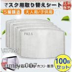 ショッピング子供用 不織布マスク 爆買 マスク用取り替えシート 100枚 5層構造 花粉対策マスク 挿入式 子供用 活性炭入不織布 フィルターシート 交換マスクフィルター PM2.5 不織布 春コーデ