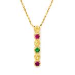 Xmas限定 ペンダントトップ ルビー エメラルド 薔薇 rosa PT900・K18・K10選択可 プラチナ ゴールド