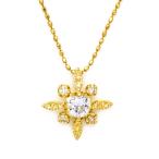 ペンダントトップ ホワイトサファイア ダイヤモンド solare ネックレス PT900・K18・K10選択可 プラチナ ゴールド