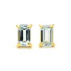 スタッドピアス アクアマリン formella イヤリング 両耳用 PT900・K18・K10選択可 プラチナ ゴールド