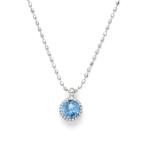 ペンダント オーシャンクォーツ epica ネックレス カットボールチェーン PT900・K18・K10選択可 プラチナ ゴールド