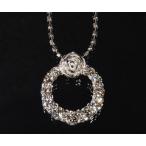 ペンダントトップ ダイヤモンド リース 薔薇 rosa ネックレス PT900・K18・K10選択可 プラチナ ゴールド