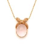 ペンダントトップ ローズクォーツ regalo ネックレス PT900・K18・K10選択可 プラチナ ゴールド