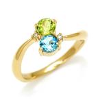 リング指輪ペリドットブルートパーズ...