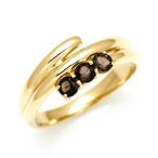 リング指輪スモーキークォーツゴール...