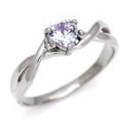 SV925 ラベンダーキュービックジルコニア ハート 指輪 リング アクセサリー クリスマス Xmas