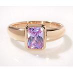 SV925 ラベンダーキュービックジルコニア 指輪 リング アクセサリー