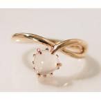 SV925ローズクォーツハート指輪...