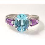 Yahoo! Yahoo!ショッピング(ヤフー ショッピング)SV925 ブルートパーズ アメシスト 指輪 リング アクセサリー クリスマス Xmas