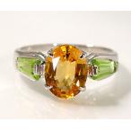 Yahoo! Yahoo!ショッピング(ヤフー ショッピング)SV925 シトリン ペリドット 指輪 リング アクセサリー クリスマス Xmas