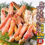【A-002】ずわい蟹ハーフポーション(600g×2パック)【賞味期限2021年8月までのため訳あり大特価!】 1.2kg 生食可 ズワイガニ 半むき身 刺身