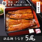 うなぎ 国産 蒲焼 5尾 浜名湖 鰻 父の日 母の日 お中元 贈答 のし 人気 美味しい 老舗  冷蔵 ギフト お祝い 内祝 冷蔵 50代 60代 70代 80代 米寿