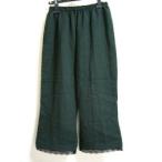 Yahoo! Yahoo!ショッピング(ヤフー ショッピング)【大きいサイズ2L〜3L】312-103kダブルガーゼペチコートパンツ・トーション（クロ）（日本製）（ハンドメイド）