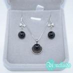ネックレスピアスお得セットオニキス...
