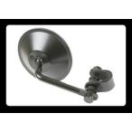 4インチクランプ ミラー ブラック 丸型 バックミラー