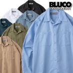 ショッピングセール セール BLUCO ブルコ ワークシャツ 長袖ワークシャツ 長袖シャツ 0109 メンズ 無地 ストライプ 送料無料 10％OFF