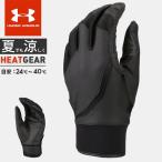 ☆ネコポス アンダーアーマー メンズ 野球 手袋 UA ベースボール アンダーグローブ ステルス 左手用(右投げ) 守備用 高校野球対応 ヒートギア