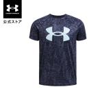 [50%OFF] официальный Under Armor UNDER ARMOUR Kids UA Tec Short рукав футболка ( все over принт )( большой Logo ) тренировка 1363278