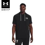 ショッピングアンダーアーマー 公式 アンダーアーマー UNDER ARMOUR メンズ トレーニング パーカー&トレーナー UA ライバルテリー ショートスリーブ シャツ フーディー 〈レフトチェスト〉