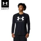 セール価格 公式 アンダーアーマー UNDER ARMOUR メンズ バスケットボール Tシャツ 長袖 テック ロングスリーブ Tシャツ 〈ビッグロゴ〉