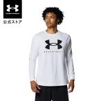 セール価格 公式 アンダーアーマー UNDER ARMOUR メンズ バスケットボール Tシャツ 長袖 テック ロングスリーブ Tシャツ 〈ビッグロゴ〉