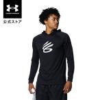 セール価格 公式 アンダーアーマー UNDER ARMOUR メンズ バスケットボール Tシャツ 長袖 カリー テック ロングスリーブ フーディー Tシャツ 〈カリーロゴ〉