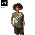 【40%OFF】公式 アンダーアーマー UNDER ARMOUR キッズ ボーイズ トレーニング Tシャツ UA テック ショートスリーブTシャツ スーパービッグロゴ 1378273