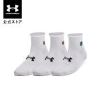 【30％OFF】公式 アンダーアーマー UNDER ARMOUR ウィメンズ スポーツスタイル UAエッセンシャル ノベルティ クオーター ソックス (3足セット) 1384025