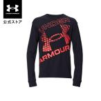 [30%OFF] официальный Under Armor UNDER ARMOUR Kids тренировка UA super большой Logo длинный рукав футболка 1388278