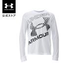 [30%OFF] официальный Under Armor UNDER ARMOUR Kids тренировка UA super большой Logo длинный рукав футболка 1388278
