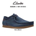 CLARKS(クラークス)モカシン シューズ シェイカー ヌバック ブルー ネイビー カジュアル SHACRE 2 RUN 26159433