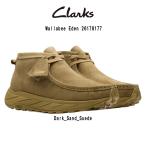CLARKS(クラークス)ワラビーエデン ハイカット モカシン シューズ ブラウン スエード ビブラムソール カジュアル メンズ 男性用 Wallabee Eden 26178177