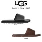 (SALE)UGG(アグ)メンズ シーサイド スライド サンダル レザー スリッパ シャワーサンダル フラット ステッチ リゾート M Seaside II Slide 1166593
