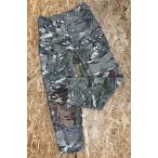 * производство изначальный неизвестен размер S-REGULAR мужской импортированный автомобиль б/у одежда милитари брюки длинный кромка шнур D кольцо камуфляж кнопка fly оттенок коричневого × оттенок зеленого 