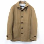 GREEN LABEL RELAXING UNITED ARROWS тонкий. с хлопком раунд цвет пальто кнопка останавливать длинный рукав шерсть и т.п. S бежевый оттенок коричневого мужской 