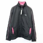 [ новый товар ]FILA BIELLA ITALIA filler M мужской жакет блузон флис подкладка Logo вышивка точка кнопка × Zip длинный рукав черный × розовый 