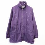  ellesse ellesse тонкий Zip выше жакет блузон вышивка часть . несколько ламе флис серия подкладка длинный рукав поли 100% M лиловый фиолетовый женский 