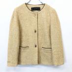 ショッピングzara ZARA BASIC ザラ ベーシック M レディース 女性 ノーカラー ジャケット 裏地付き 長袖 綿×アクリル×ポリなど ヘザーイエローブラウン系