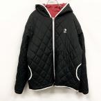 T&C Surf Designs - LL мужской мужчина с хлопком двусторонний стеганная куртка Parker блузон Logo вышивка длинный рукав поли 100% черный чёрный 