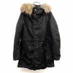  seven Dayz солнечный teiSEVENDAYS=SUNDAY несколько тонкий тонкий. с хлопком Mod's Coat одноцветный точка кнопка × двойной Zip длинный рукав хлопок 100% чёрный женский 