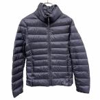 ユニクロ UNIQLO ウルトラライトダウンジャケット ハイネック 無地 長袖 ナイロン100%(ダウン90%+フェザー10%) S ネイビー 紺 レディース