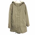  Beams Heart [ новый товар / перевод есть ] немного тонкий Mod's Coat Parker обратная сторона боа рукав . с хлопком длинный рукав поли × нейлон 1 зеленый хаки женский 