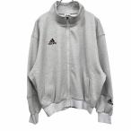  Adidas adidas джерси жакет с высоким воротником Logo вышивка длинный рукав полный Zip поли 100% M Heather серый . серый × wine red × чёрный мужской 