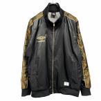 Umbro жакет с высоким воротником полный Zip Logo la gran длинный рукав общий подкладка поли 100% M черный чёрный × желтый оттенок коричневого × Gold мужской 